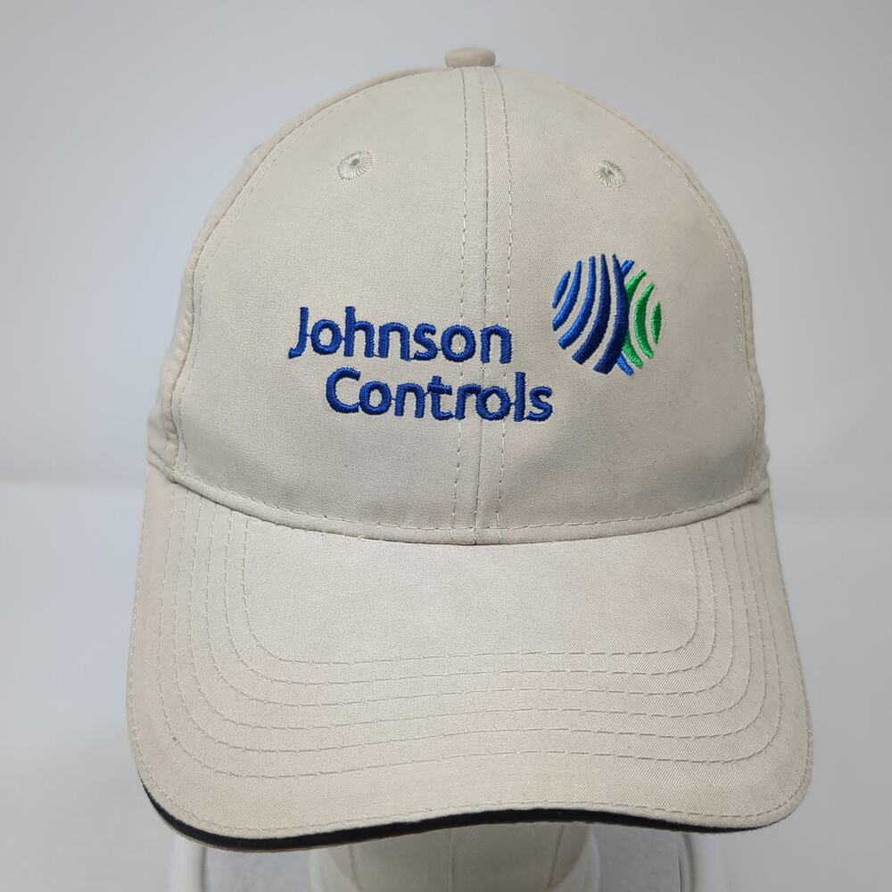 Johnson Controls Strapback Hat Beige Solid One Si… - image 2